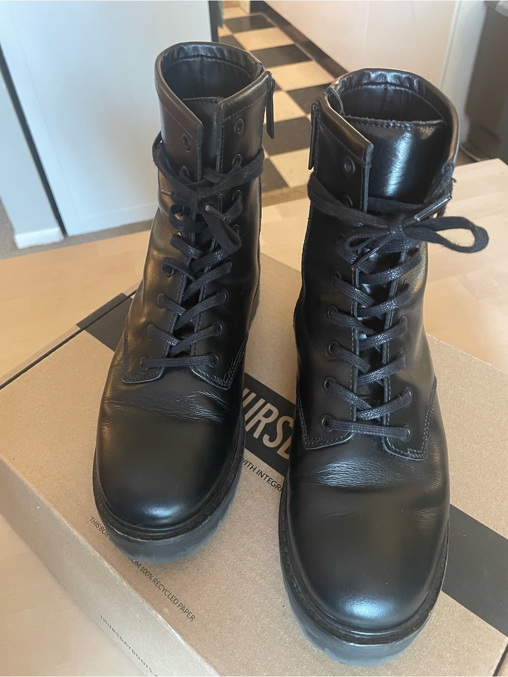 Thursday Boot Company Combat Boots, Black